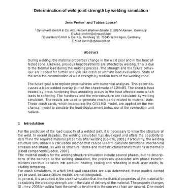 Simulationsforumg-Determination-weld-joint-strength